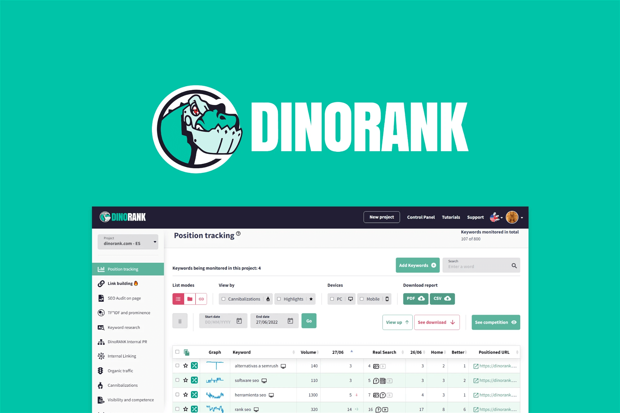 DinoRANK Lifetime Deal